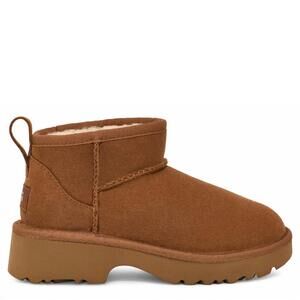 NEW UGG women's ultra mini new heights boot in chestnut